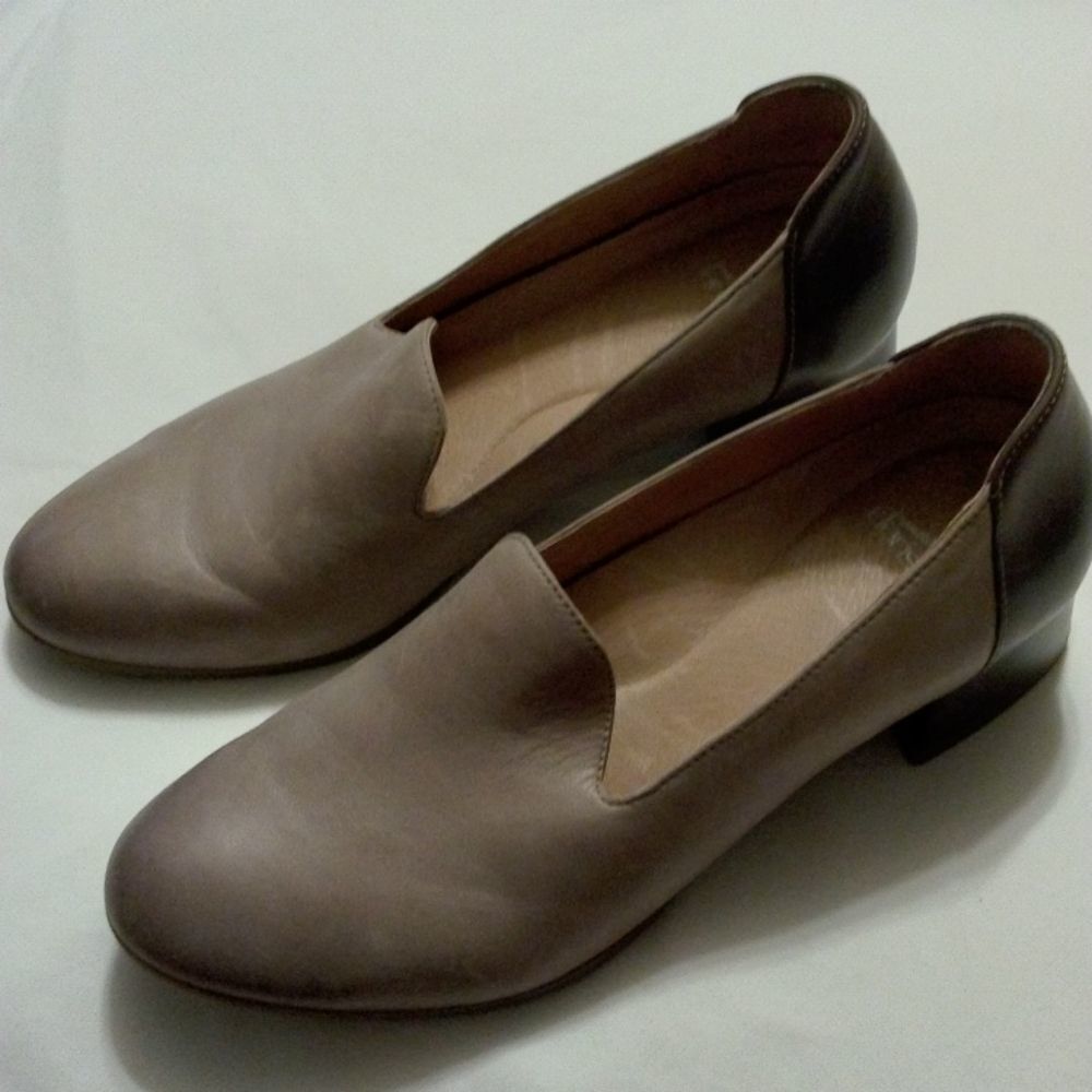 DANSKO chunky block heel slip on leather shoes size 39